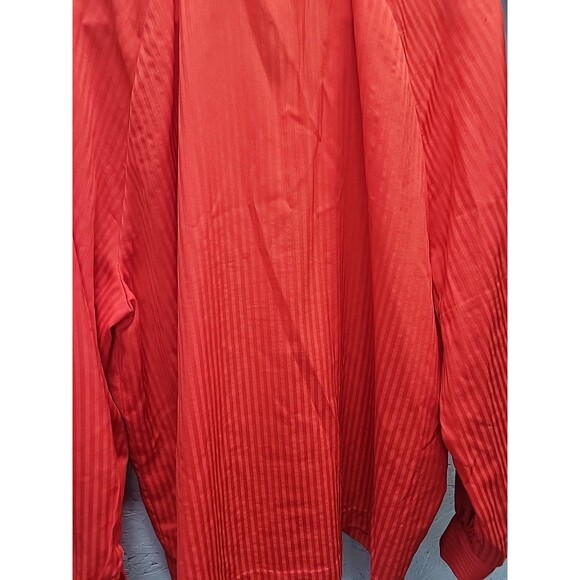 Vintage 70's Handmade Red Ribbed‎ Women's Button Front Plus Blouse Top Shirt 2x - Picture 11 of 11